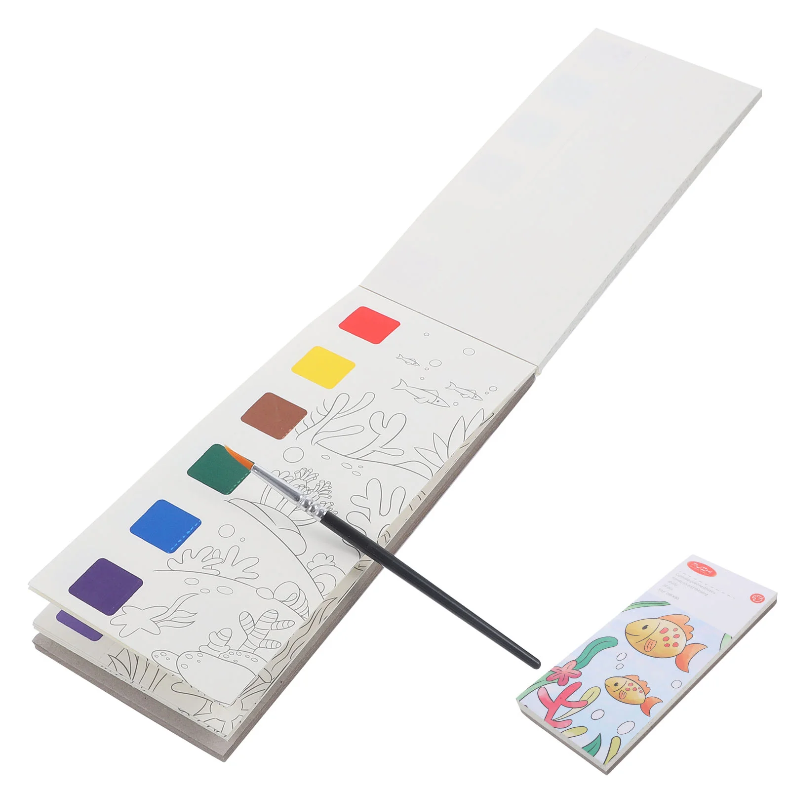 Watercolor Note Pad Coloring Books Bulk Painting Kids Kit Paper for Pocket Spiral Bound Mini