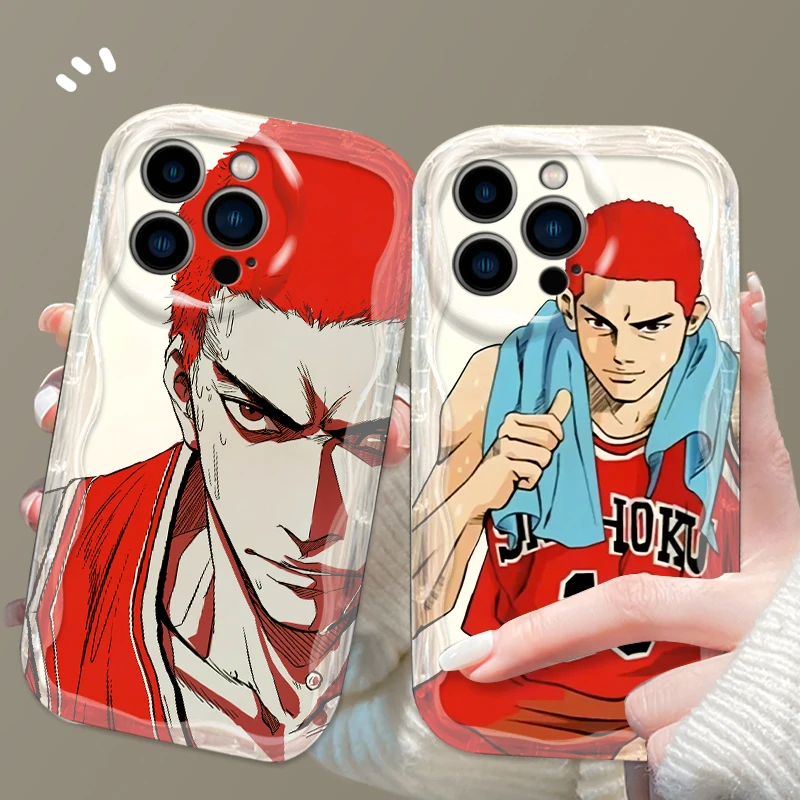 Slam Dunk Cool For Apple iPhone 15 14 13 12 11 XS XR X Pro Max Plus Wave Oil Soft Phone Case