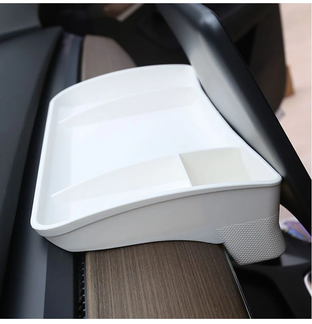 For Tesla Model Y 2020 2021 2022 2023 Upgrade Screen Rear Storage Box Magnetic Hidden Srorage Tray Tissue Box Accessories