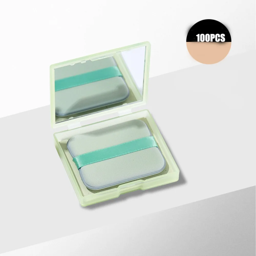 กระดาษดูดซับน้ำมันบนใบหน้าแบบสดชื่นพร้อมพัฟแป้งและกระจก เครื่องมือดูแลผิวหน้าควบคุมความมัน กระดาษเช็ดหน้าที่อ่อนโยนต่อผิว