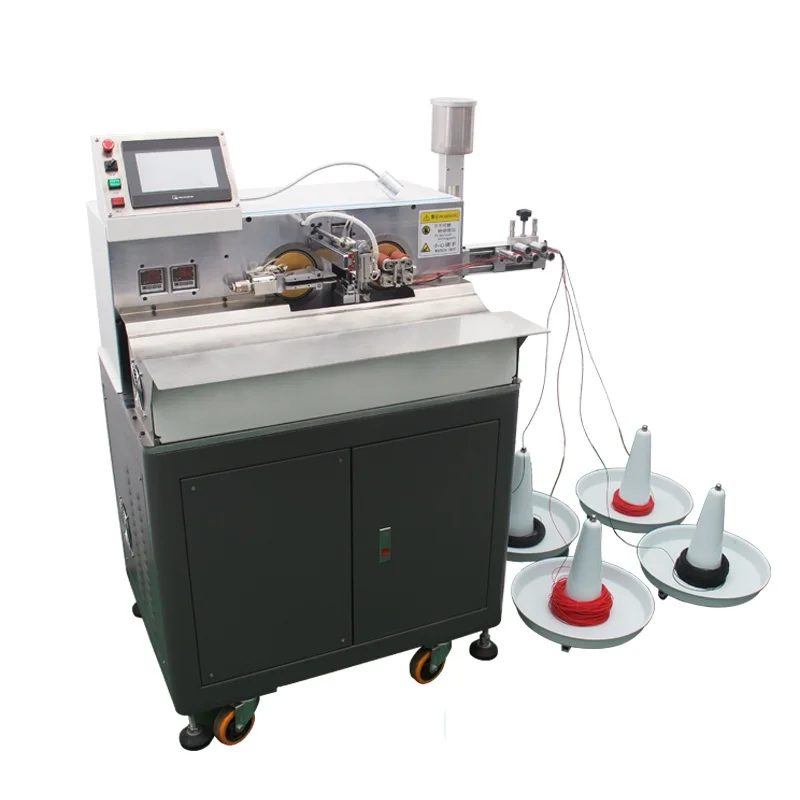 Melhor preço Marca totalmente automática de alta velocidade dupla face descascamento de cabo torção máquina de estanho de solda