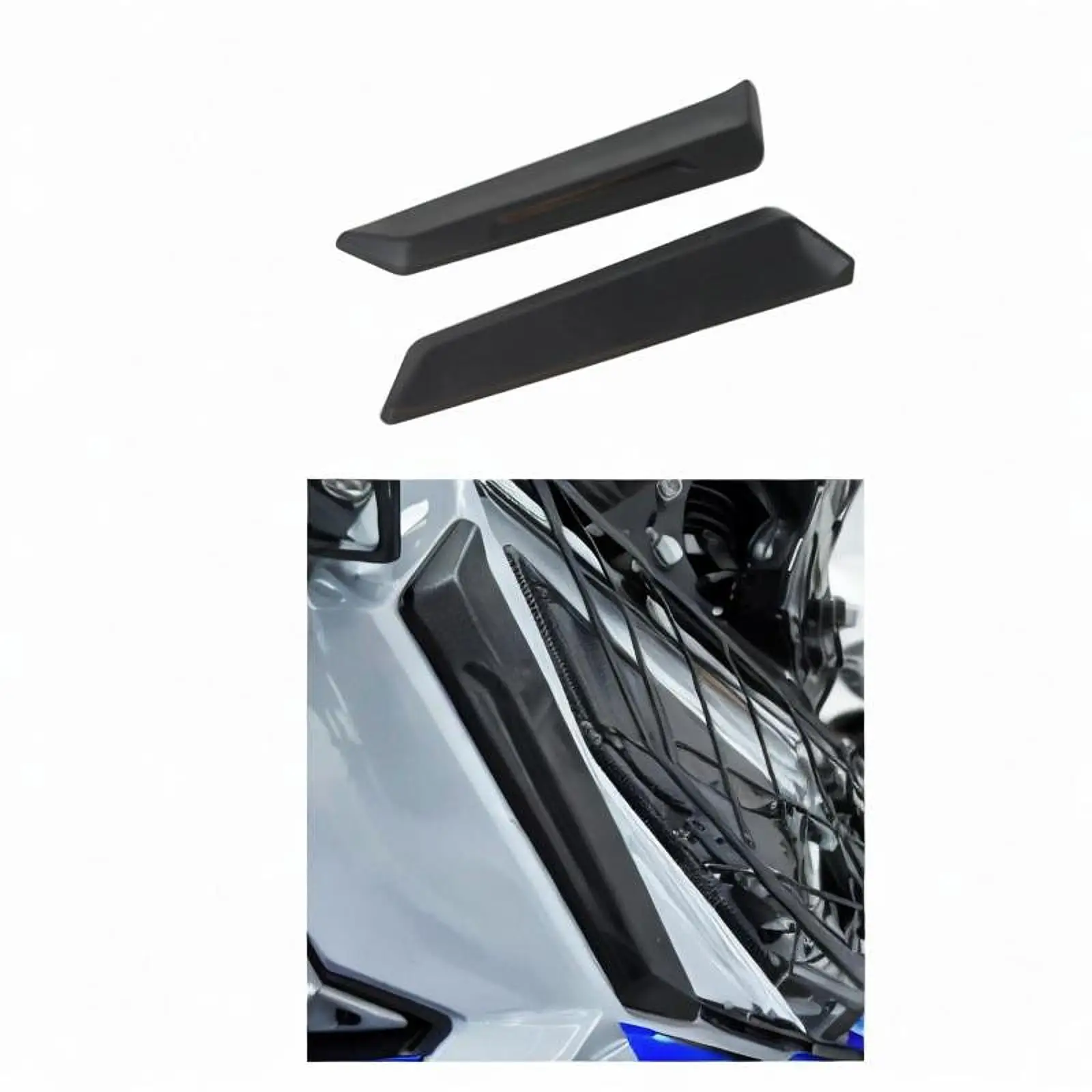 

Side Wind Deflectors Anti Scratch Sturdy Compact Easy to Install Motorbike Accessories Professional for 368G