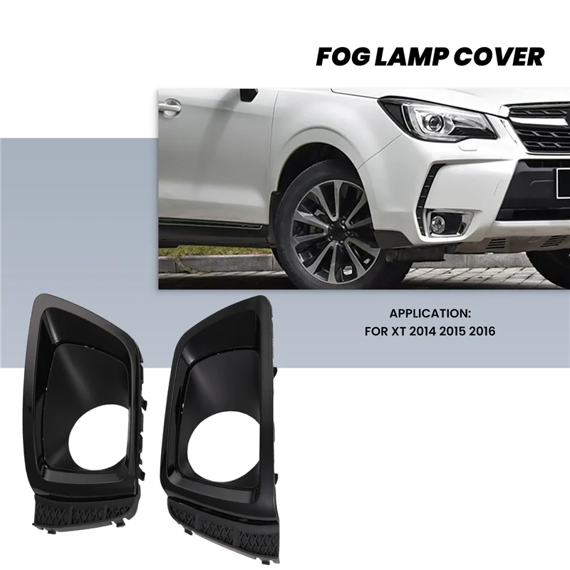 سيارة الضباب غطاء المصباح شواء الحافة الإطار غطاء المصباح LED العلوي الضباب الخفيف لسوبارو فورستر XT 2014-2016-A28K