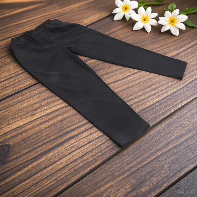 Ademende koksbroek Zwart Restaurant Uniform Werkkleding Losse broek Kantine Werkkleding Heet milieu Praktisch Ideaal