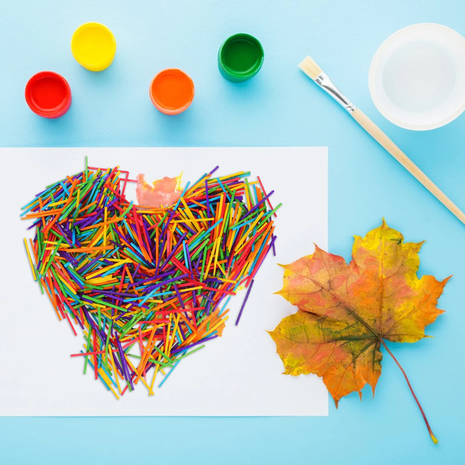 

1000Pcs Wooden Craft Sticks Small Wood Pieces DIY Projects Fun Unfinished Smooth Surface Versatile Usage