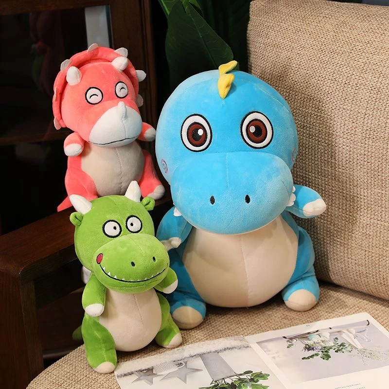 25CM Kawaii Love สามเหลี่ยมของเล่นตุ๊กตาขนาดเล็ก Birthday Party Wrap ของขวัญเด็กไดโนเสาร์โบราณตุ๊กตาเทศกาลของขวัญ