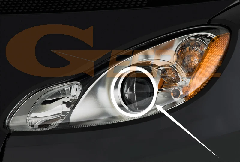 ل الذكية Fortwo W451 2007 2008 2009 2010 2011 2012 2013 2014 ممتاز ضوء النهار الترا برايت COB Led عيون الملاك عدة خواتم هالة