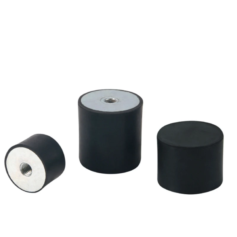 M12 Rubber Isolator Mount, DE Female Thread Anti Vibration Bobbin Isolator Damper Rubber Mounting Feet