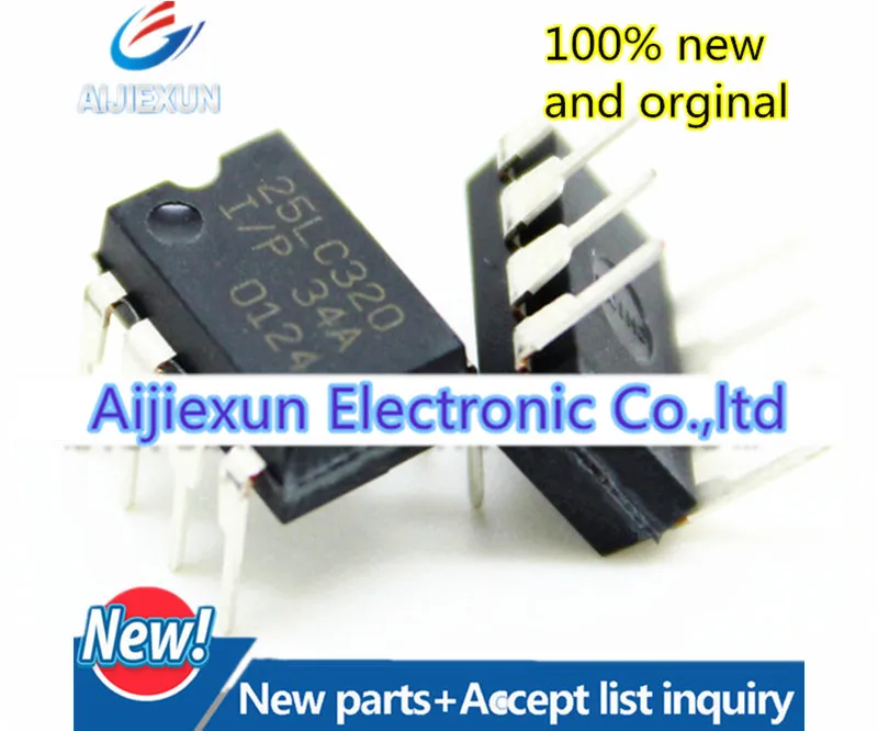 

10pcs 100% new and orginal 25LC320-I/P DIP8 32K SPI Bus Serial EEPROM in stock