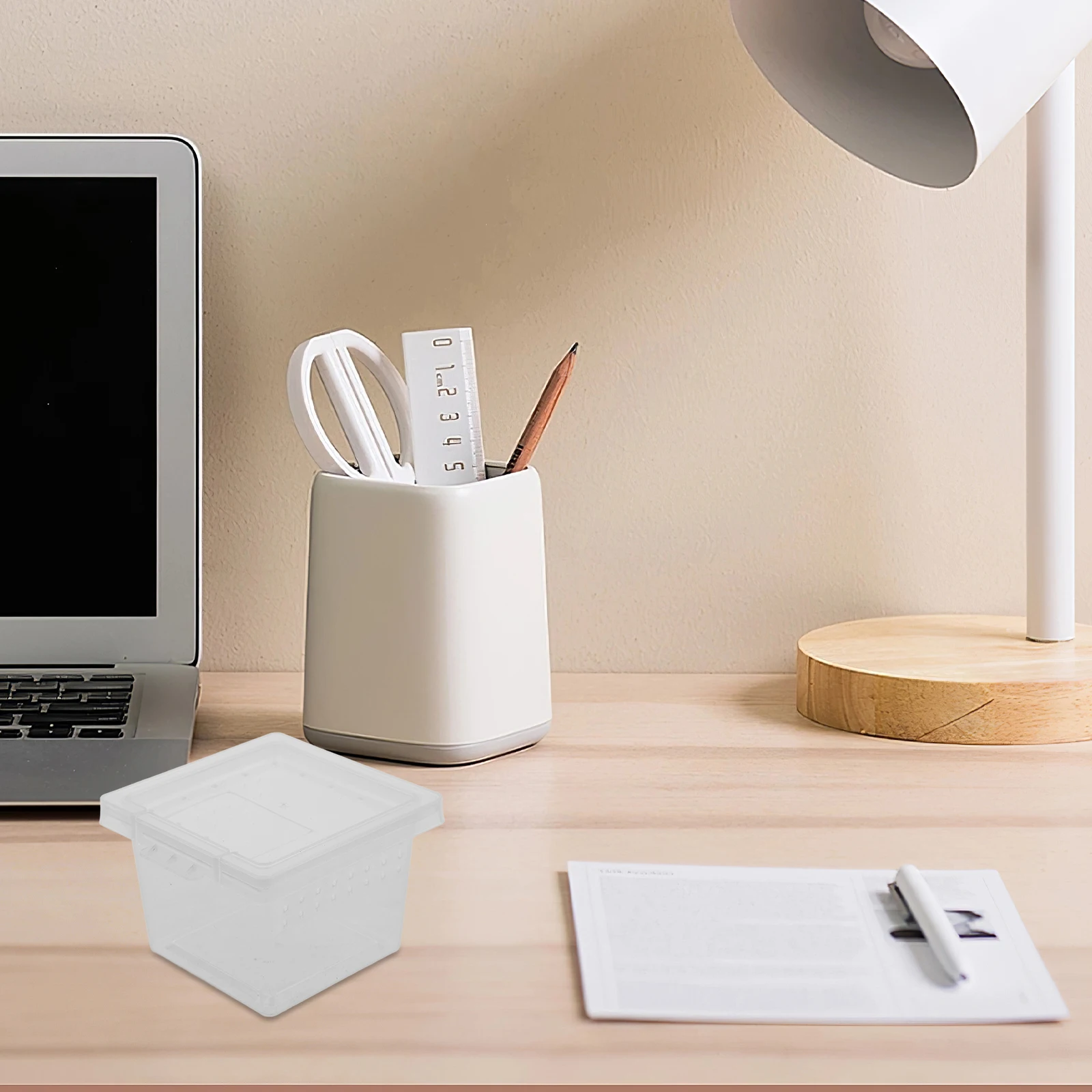 

100Pcs Insect Breeding Boxes Transparent Reptile Feeding Box Cage Tarantula Cricket Mantis Snail Reptile Breeding Boxes