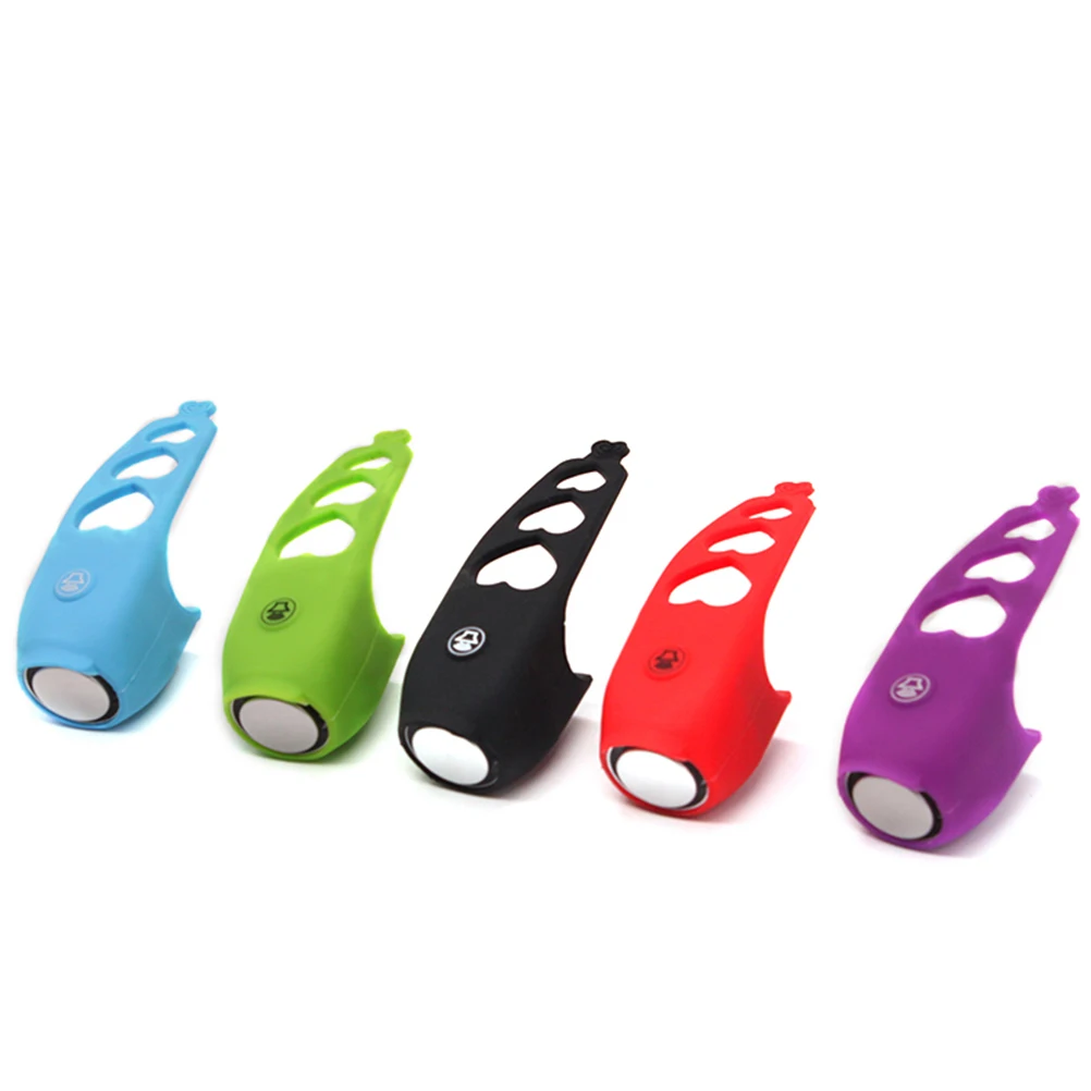 

Electric Cycling Bells Mini Bike Horns Rainproof Mountain Bike Road Bike Handlebar Mount Silicone Ring Bell Accessories (RED)