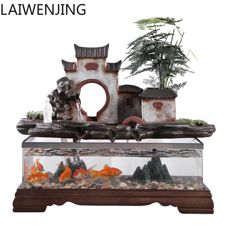

SGF ceramic flowing water home decoration new Chinese style decoration