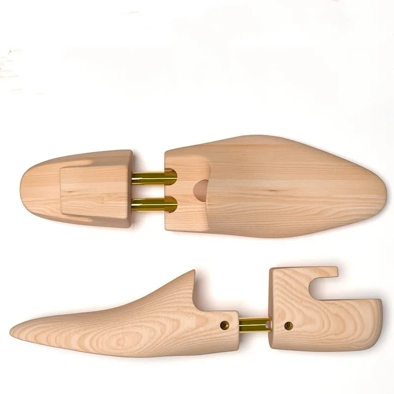Solid Wood Shoe Last Support Adjustable Spring Pine Wood Anti-wrinkle Storage Leather Shoe Shaping Device High-end Shoe Support