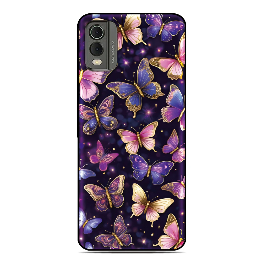 Butterfly Image Phone Case For Nokia C32 G42 6.2 7.2 5.4 G21 C21 C1 C01 G11 Plus C12 C31 C02 G22 G20 G10 C10 C20 8 C3 2.4 Cover view 2