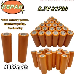 21700 lithium battery 3.7V 4000mAh 10C power flat top rechargeable lithium-ion, suitable for flashlights, electric vehicles, etc