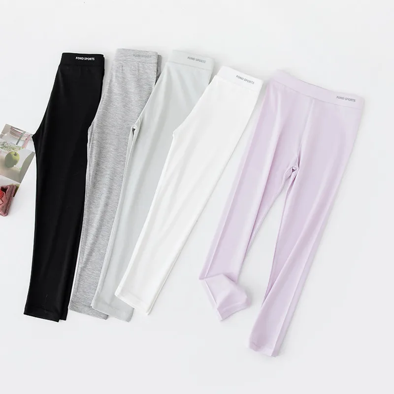 Girls Summer New Solid Children Pant Kids Students Clothes 3-9y 110-160cm Modal Baby Wholesales Underpants Thin