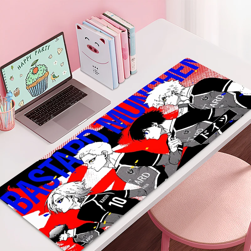 Gaming Mouse Pad BLUE LOCK Accessories Office Gamer Keyboard Desk Mat Non-Slip Laptop ground mat Large PC carpet Anime Mousepad