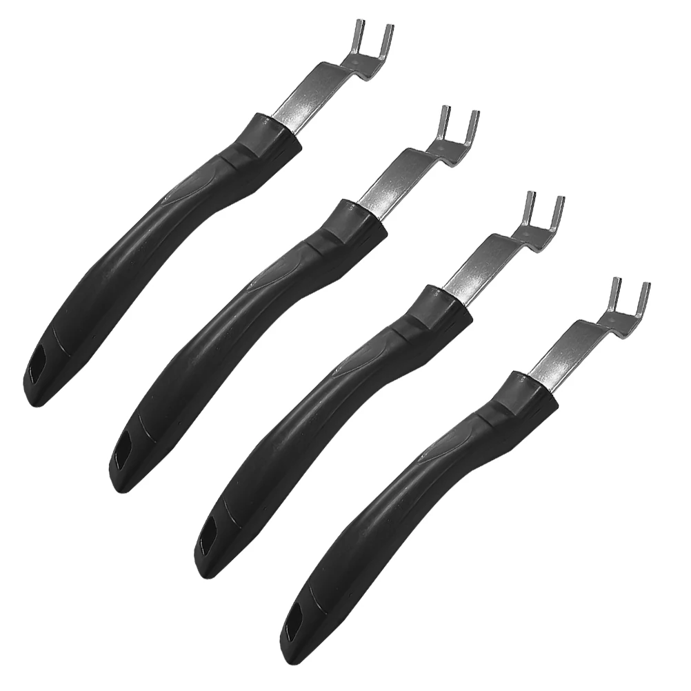 

4Pcs Stainless Steel Baking Rack Lifter Heavy Duty Grill Leveler Tool for Outdoor Barbecue Camping Grilling Grid Gripper Hot