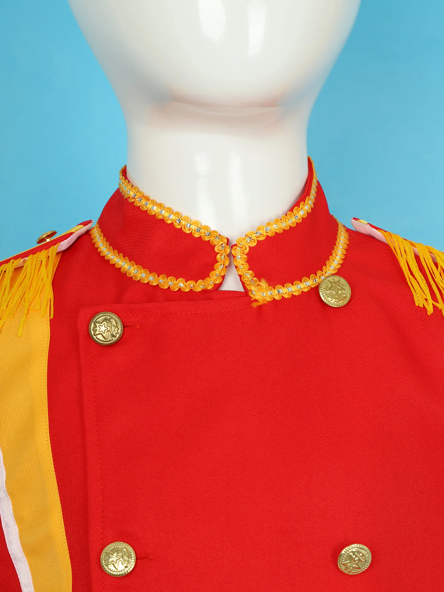 Uniforme d'équipe de trompent de tambour pour enfants, costume de groupe de marche, jupe en Y et ensemble de bonnets, garde d'honneur, tenues de performance sur scène pour filles