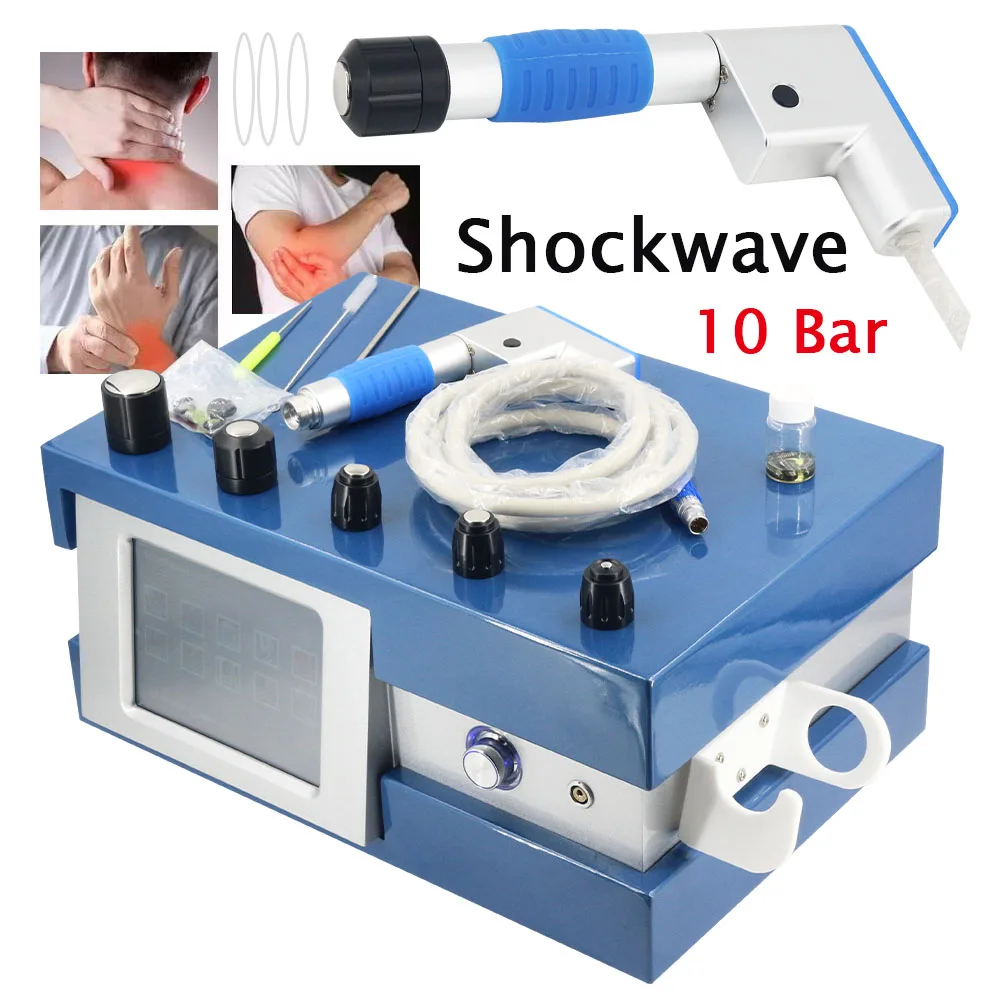 

10 Bar Shock Wave Therapy Machine Pneumatic For Man ED Treatment Pain Relief Health Care Extracorporeal Shockwave Massger