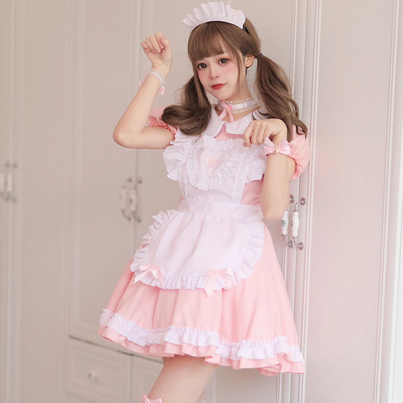 Giapponese Soft Girl Lolita Christmas Cross Maid Dress Cosplay Maid Dress abbigliamento donna Boss