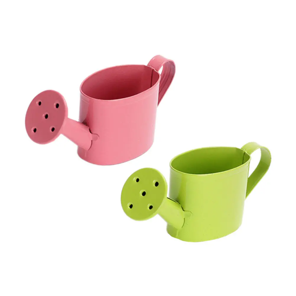 

2 шт. миниатюрные металлические лейки, реалистичные декоративные украшения, водонепроницаемые, для рабочего стола, миниатюрный декор для дома и растений, реквизит для фотосессий