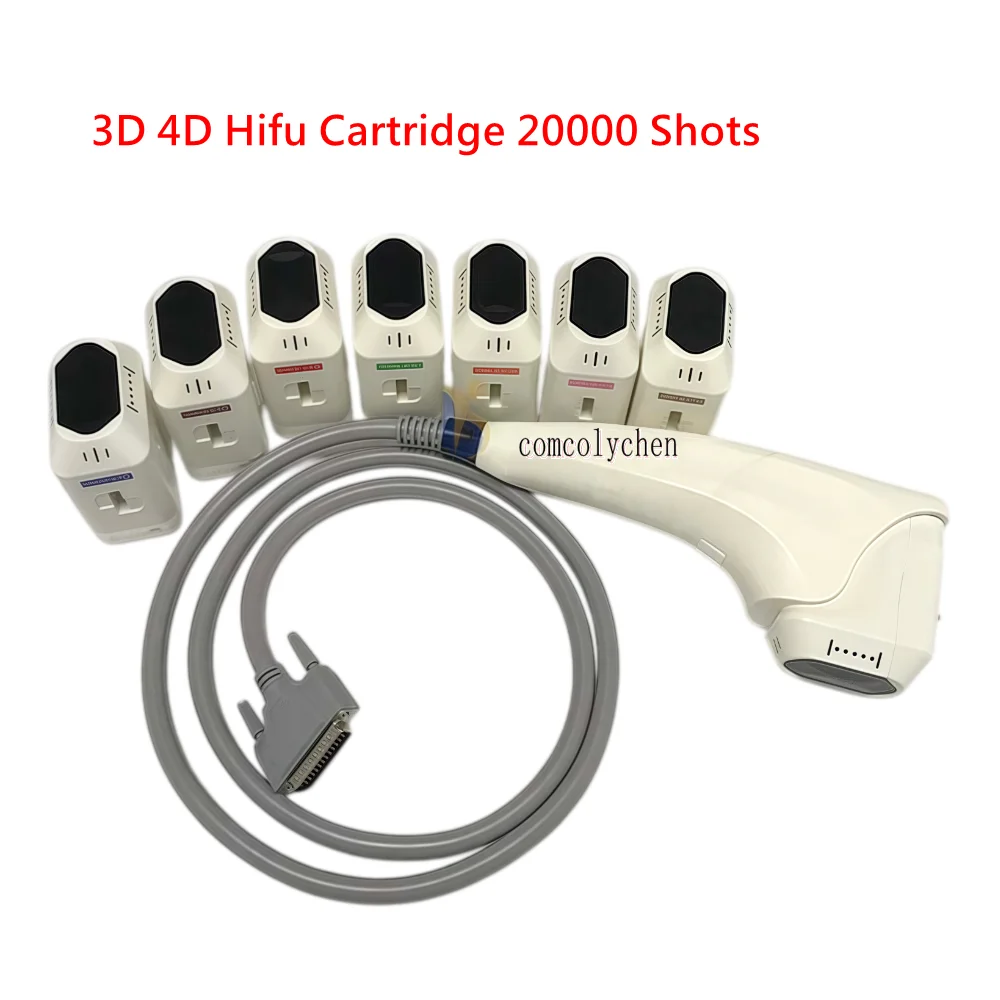 3D/4D HIFU Cartridges 20000 Shots 12 Lines Replacement Head Accessory for 3D/4D HIFU Machine Skin Tightening Face Body Lifting