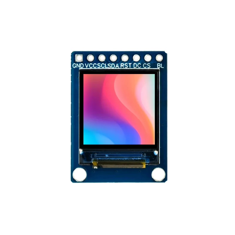 0.85 Inch 128x128 SPI TFT LCD Display Module - GC9107 Driver IC, Square Screen for Smart Wearables IoT Devices