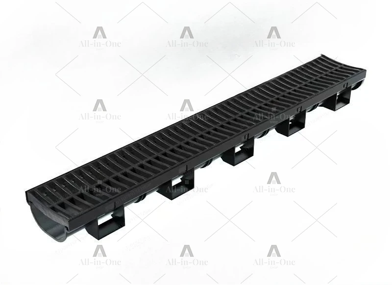U-Groove Stainless Steel Linear Drain, Composite Resin Concrete PE Balcony Roof Drainage Gutter System