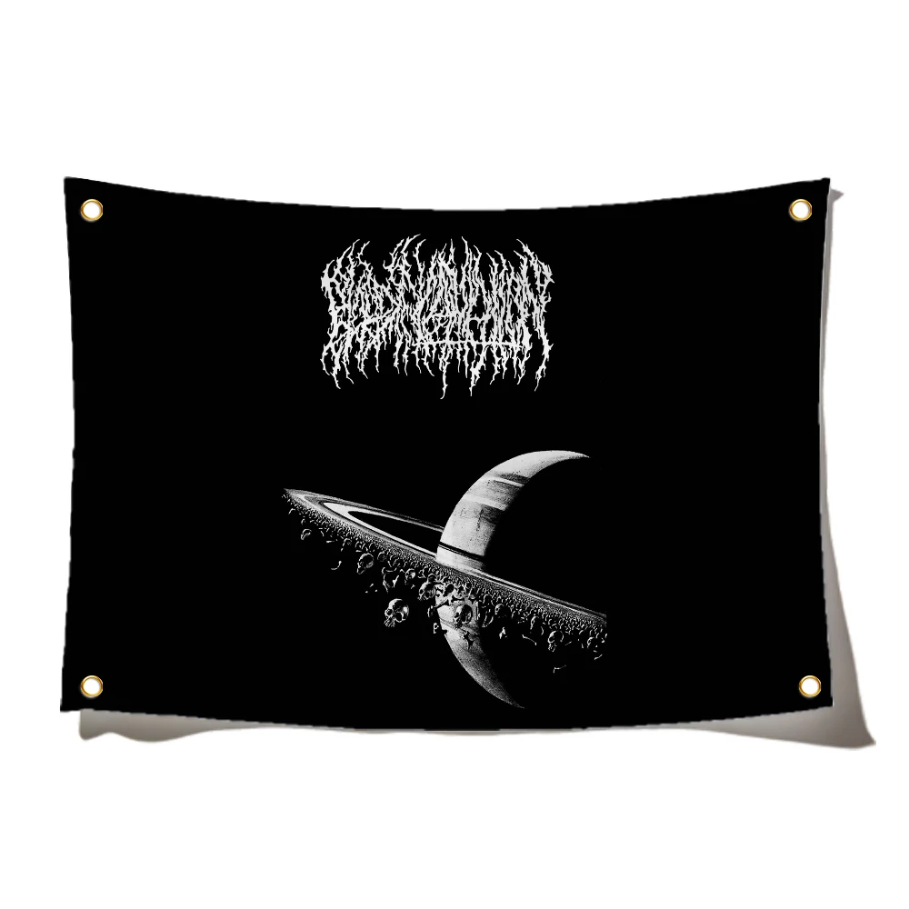 3x5 Feet Death Metal Band Flag B-Blood I-Incantation Rock Flag Suitable For Indoor And Outdoor University Dorm Party Tapestry image 3