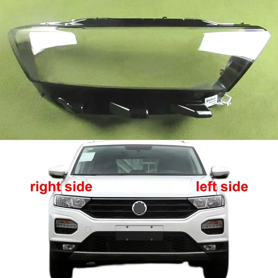 

For Volkswagen VW T-ROC 2018 2019 2020 2021 Headlight Cover Lens Headlamp Lamp Shell Replace Original Lampshade Plexiglass