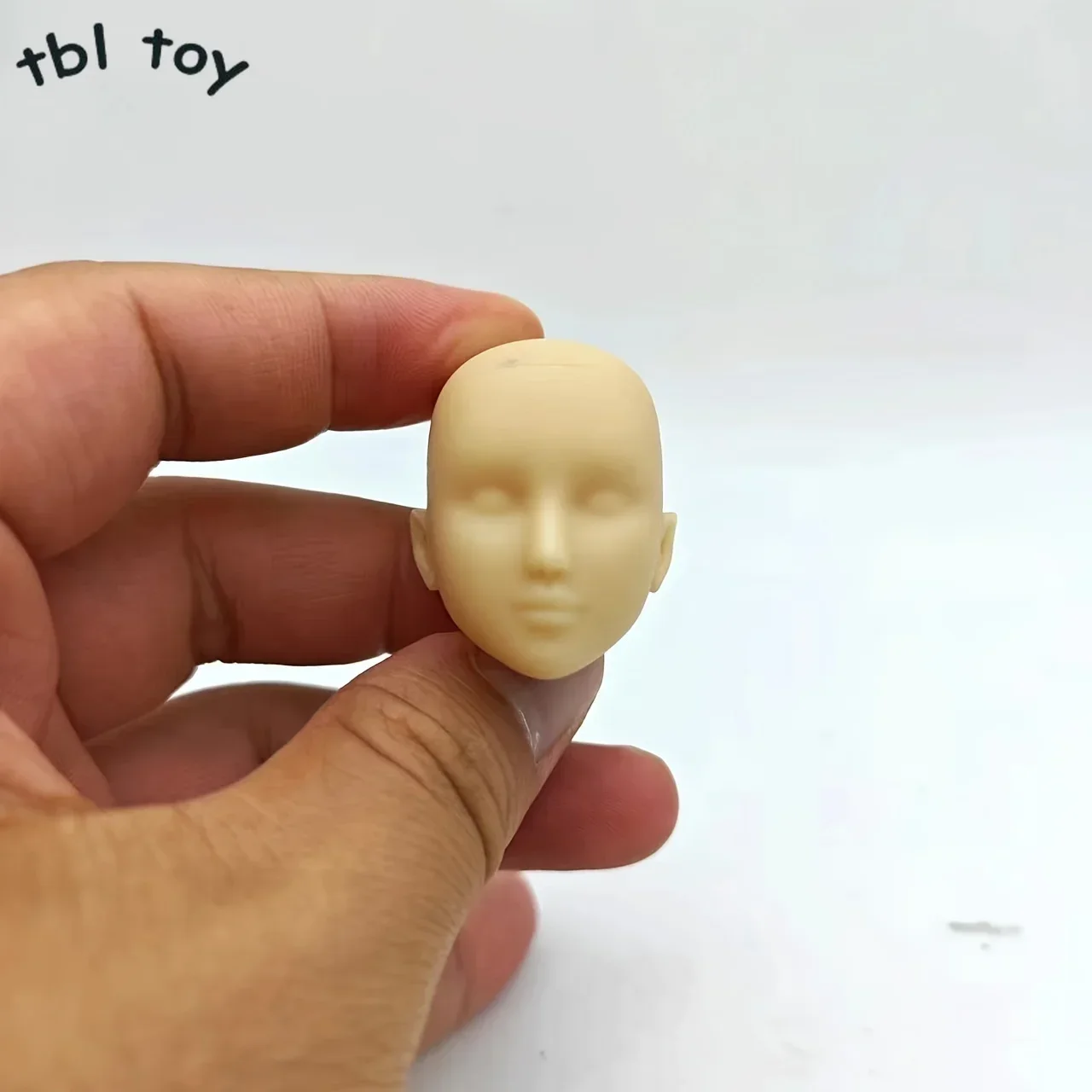 

Unpainted 1/6 female solider head Sculpt OB White mold Head Makeup Practice Coloring exercise model for 12in action figure doll