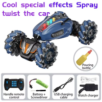 4CH Dual Control Stunt Twist Offroad Transforming Car with Spray Effect | Gesture-Sensing Mini Electric RC Car Toy for Kids Gift