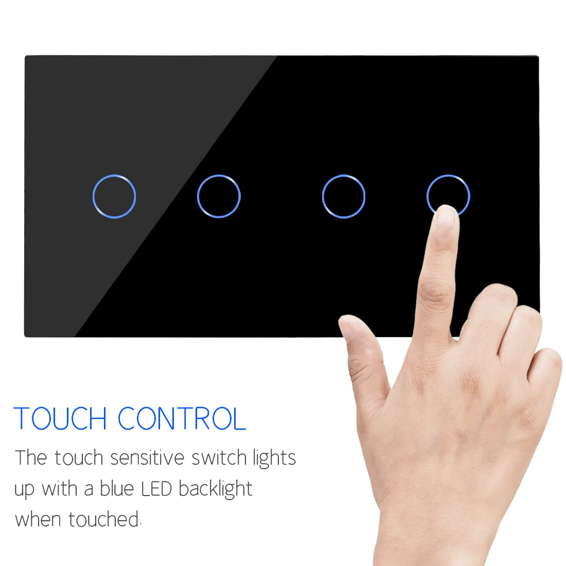 Imagem -04 - Bingoelec Tuya Vida Inteligente Wifi Interruptor de Luz 6gang 9gang ue Toque Sensor Parede Interruptores Controle Voz Alexa Google Casa