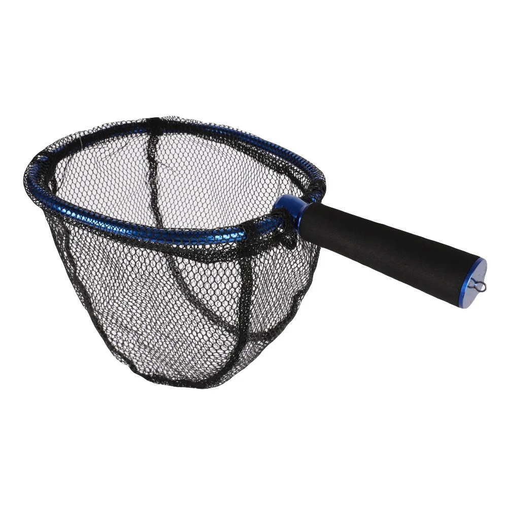 

Practical Fishing Net Fish Landing Net Non-slip Grip With Rope Loop Corrosion-resistant EVA Handle High-quality