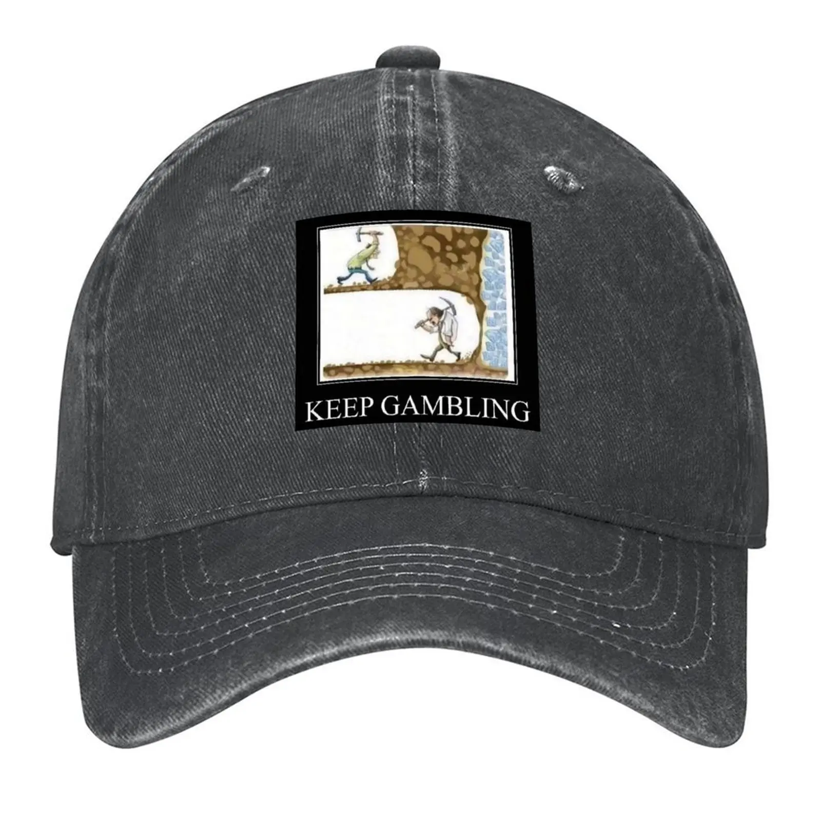 

Keep Gambling Baseball Cap Luxury man cap Male hat Cosplay Rave Men Caps Women's