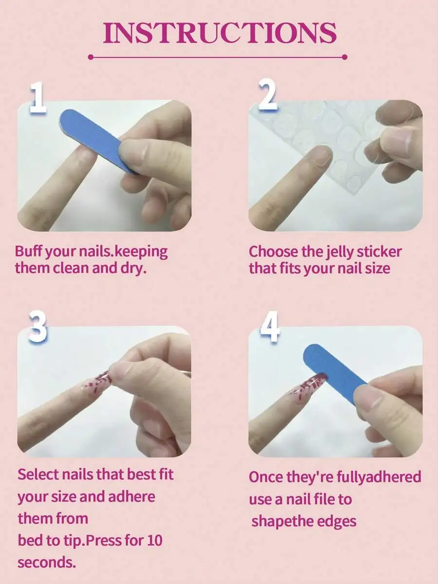 

24 шт. средних квадратных накладных ногтей с французским маникюром, декорированных стразами и бантиками, глянцевые, полное покрытие, для женщин