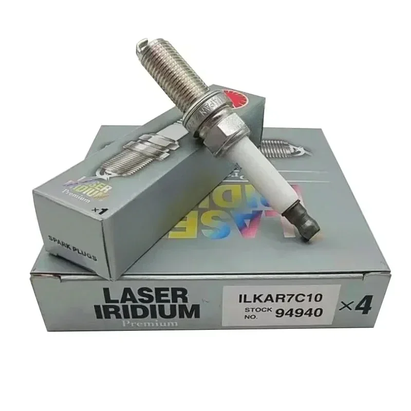 4/6Pcs Original ILKAR7C10 94940 Laser Iridium Platinuim Spark Plug For JAGUAR F-Type XF XJ Range Rover Discover 5.0