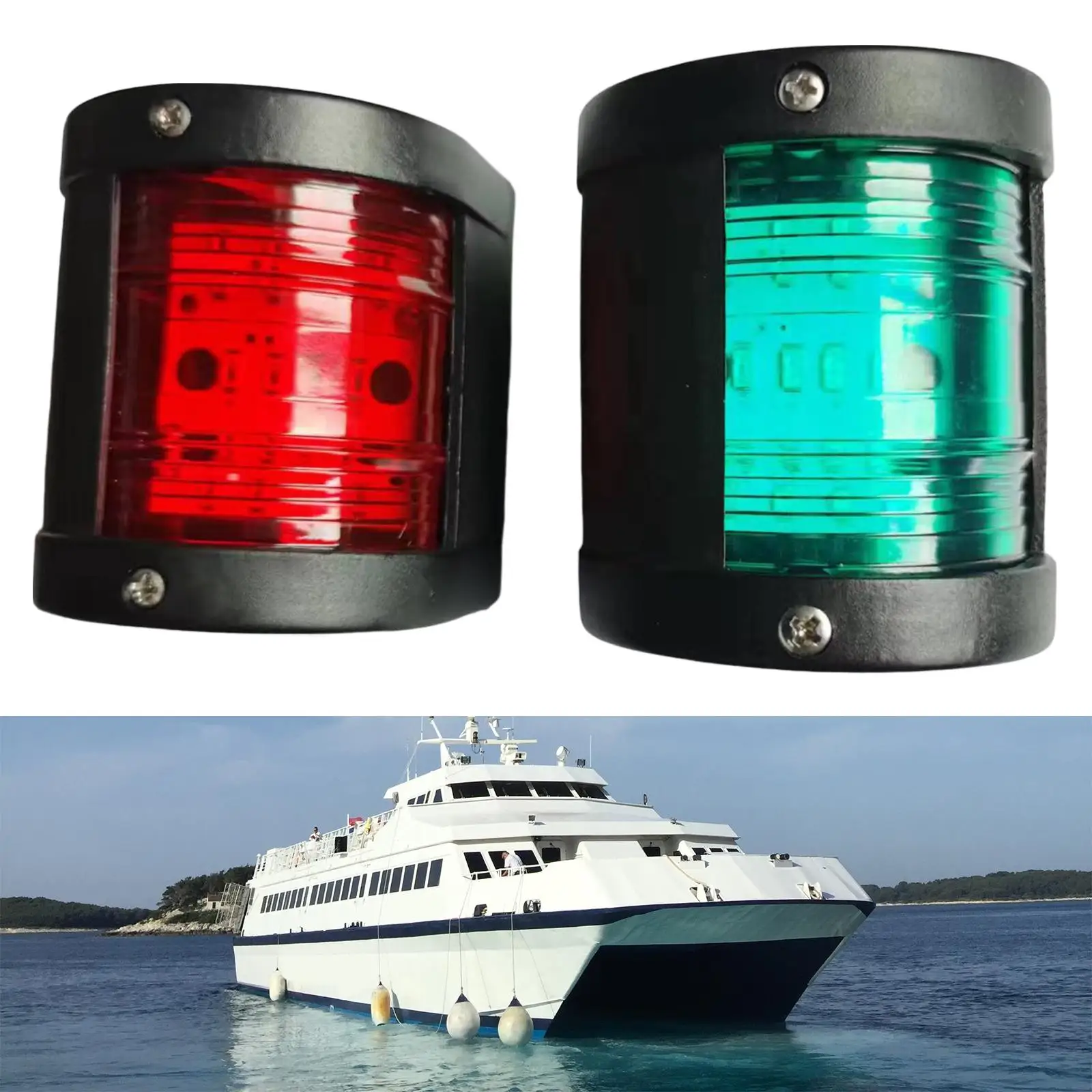 

2 Pieces Signal Navigation Light ,LED Navigation Light PP ,5W ,LED Stern