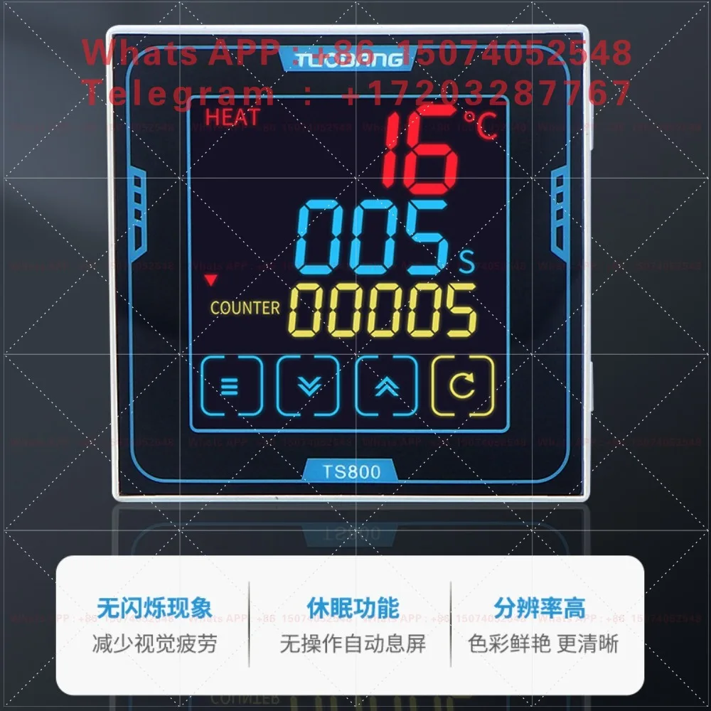 Time temperature counting with emergency stop temperature control instrument special thermostat TS800 LCD screen