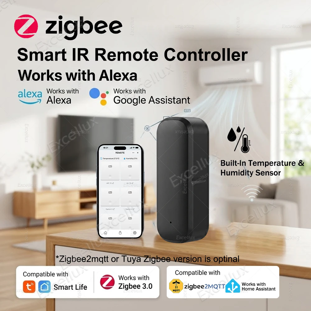 controle-remoto-universal-zigbee-ir-para-ar-condicionado-e-tv-com-sensor-de-temperatura-e-umidade-para-tuya-smart-life-zigbee2mqtt-hub