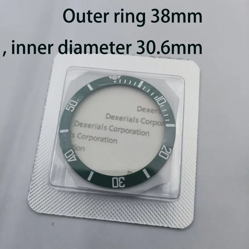 

Watch accessories ceramic outer ring suitable for Rlex digital scale outer ring with adhesive backing outer diameter of 38m