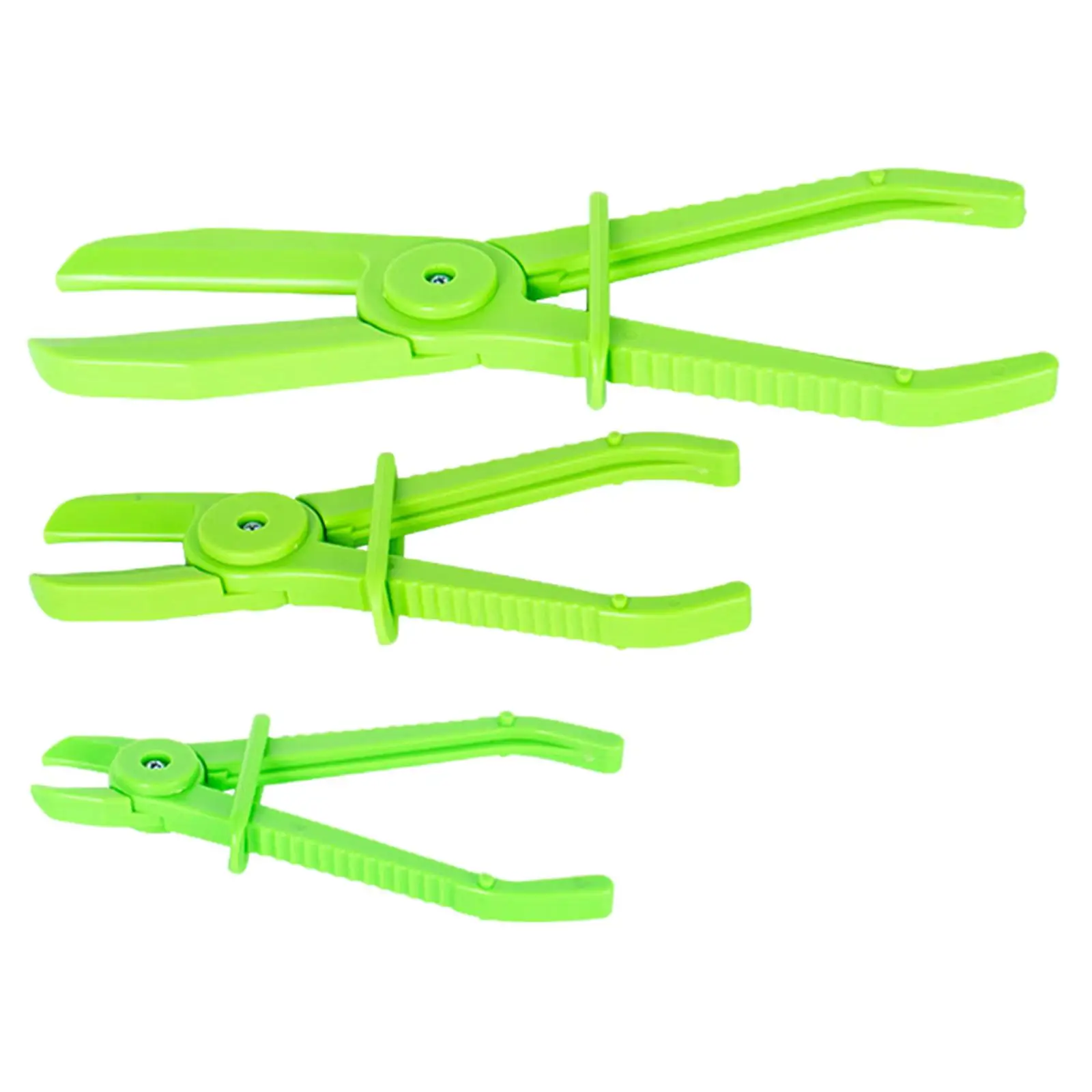 3 Pieces Flexible Hose Clamp Pinch Pliers, Plastic Mixed Sizes Soft Tube Pinch Plier Tool Fits for Brake Radiator