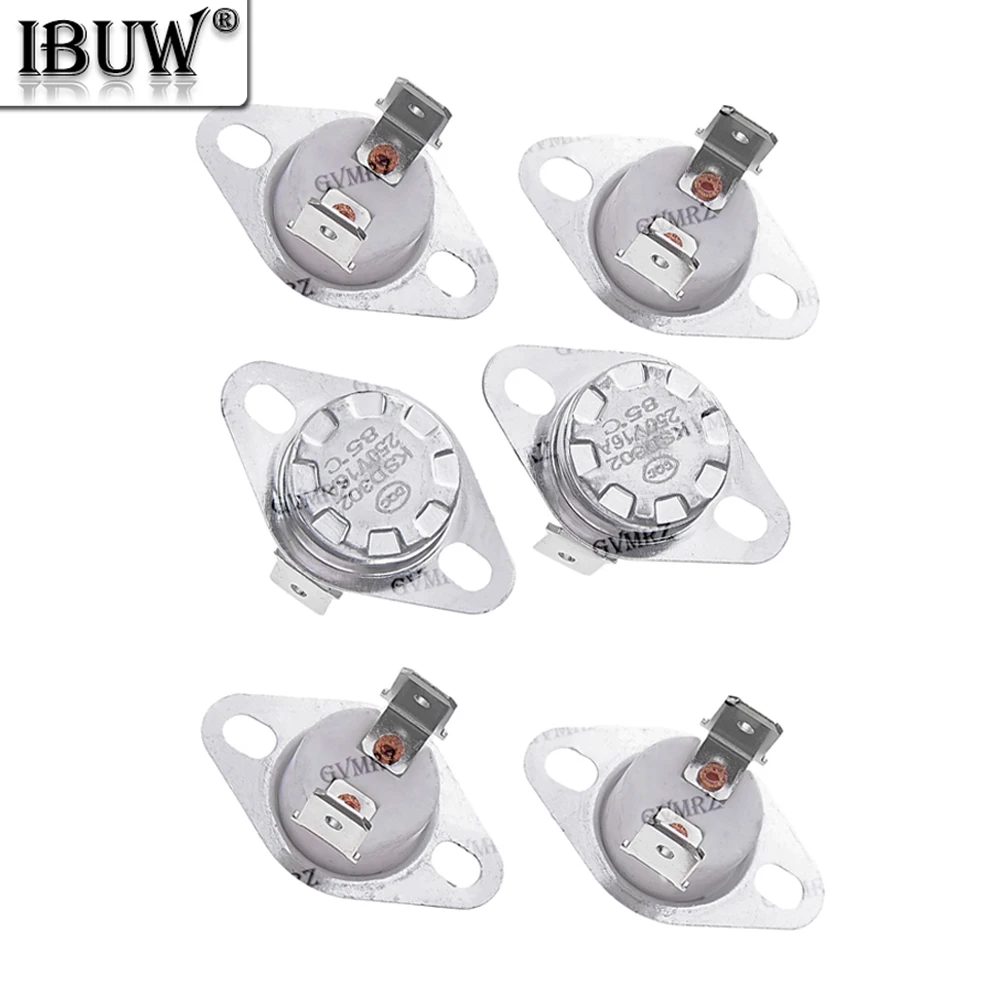 10PCS KSD302 16A 250V 40C 45C Ceramic KSD301 Normally Closed / Normally open Temperature Switch Thermostat 40 ~ 150 Degree 100C
