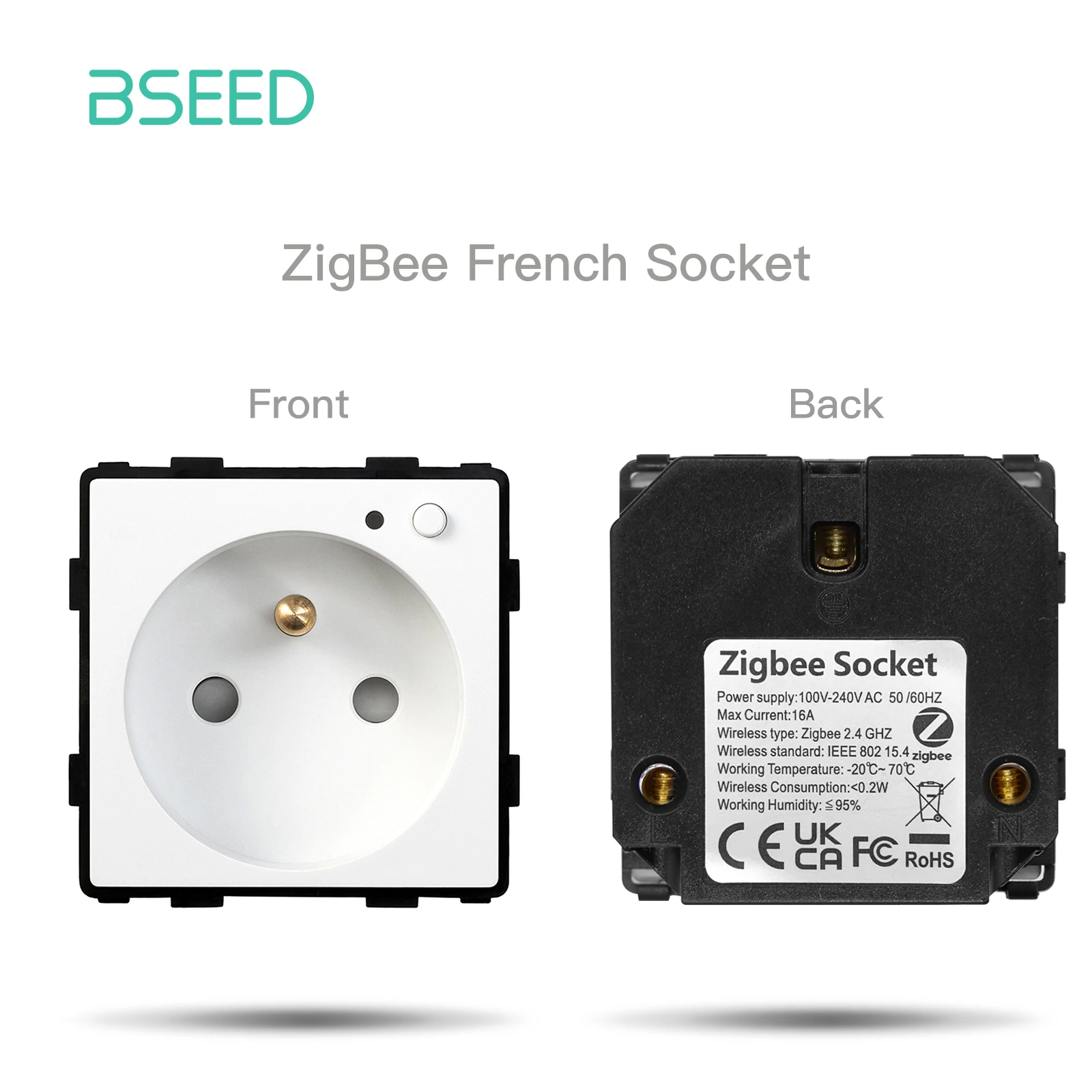BSEED Zigbee Touch Schalter Funktion Teil Glas Panel Nur Smart Dimmer Vorhang Schalter DIY Teil Zigbee Buchse Teile Mit Neutral