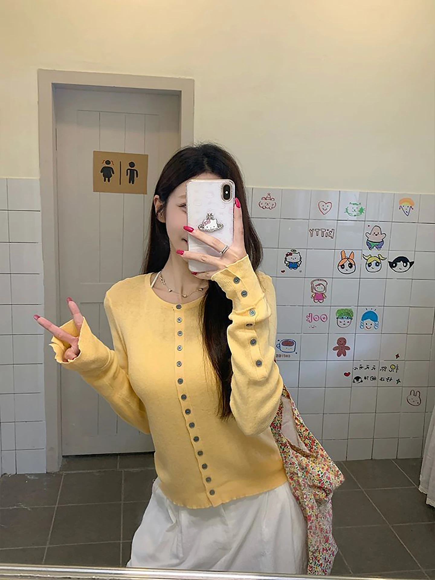 

Casual Commute Knitted Sweater Women's Slim Fit Pure Color Top Faionable Youthful Thinming Daily Korean Sle Long Sve