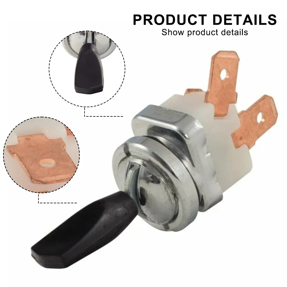 

Aftermarket Part Single Pole Switch For Car Restoration Metal Alloy ABS Plastic 14.5mm Hole Required For Land Rover