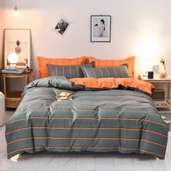 Juego de ropa de cama de 2/3 piezas, edredón de microfibra para cama doble, tamaño Queen