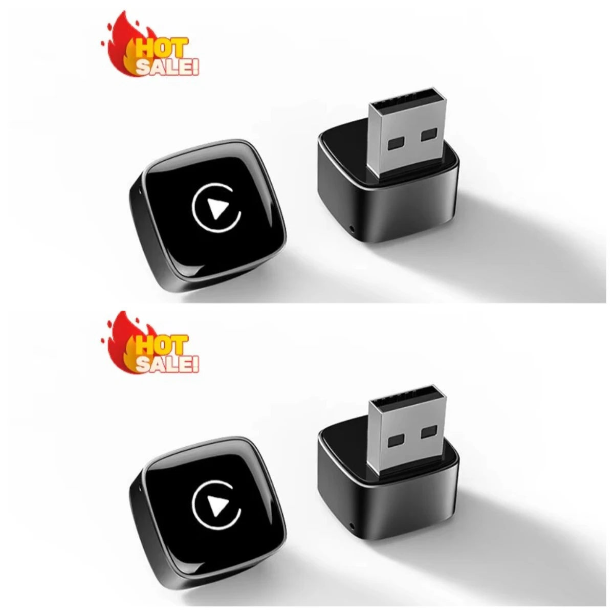 Spring Promotion：New Arrival Mini USB Wireless Carplay Adapter Compatible with Android and IOS 10 Very Small Dongle Conver