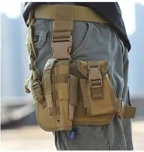 

Tactical Droopy Leg Holster Right Hand MOLLE Pistol Pistol Thigh Holster Removable Platform Glock 17 22 Beretta PX4 M9 APX